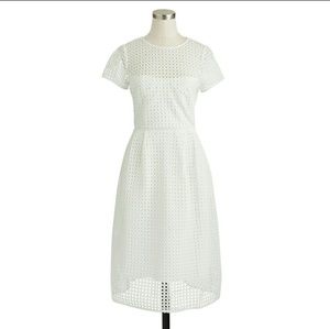 JCREW white eyelet dress